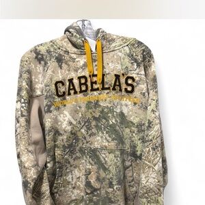 Cabela's Black and Yellow Camouflage Hoodie
